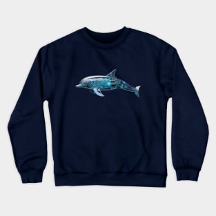 Sci Fi Dolphin Crewneck Sweatshirt
